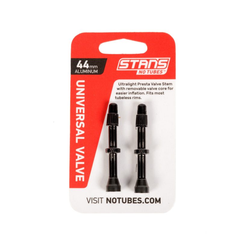 as0150 universal alloy 44mm valve stem pair black a