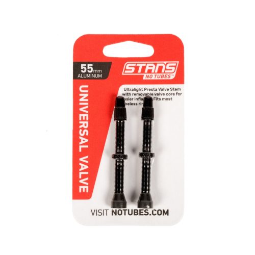 as0151 universal alloy 55mm valve stem pair black a