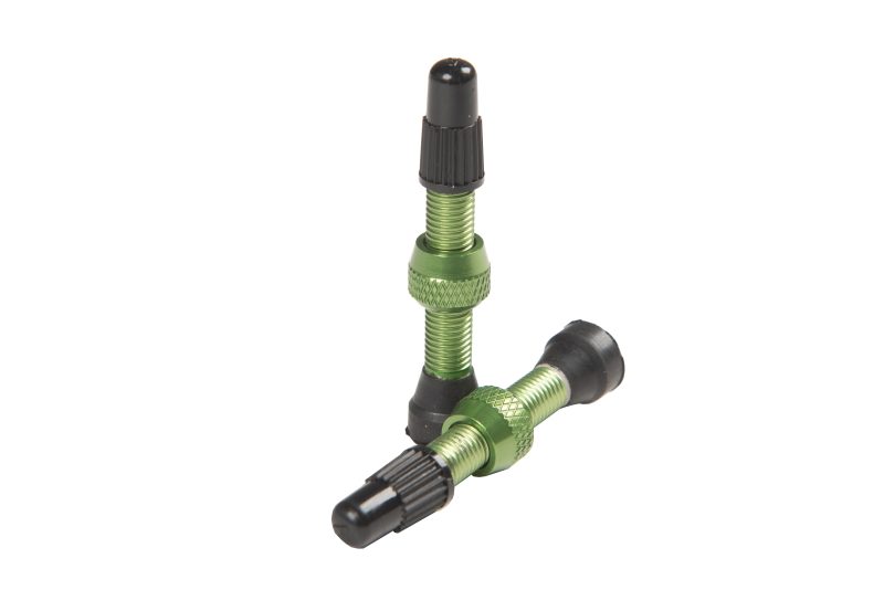 as0181 universal alloy 35mm valve stem pair green b