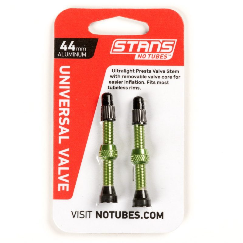 as0182 universal alloy 44mm valve stem pair green a